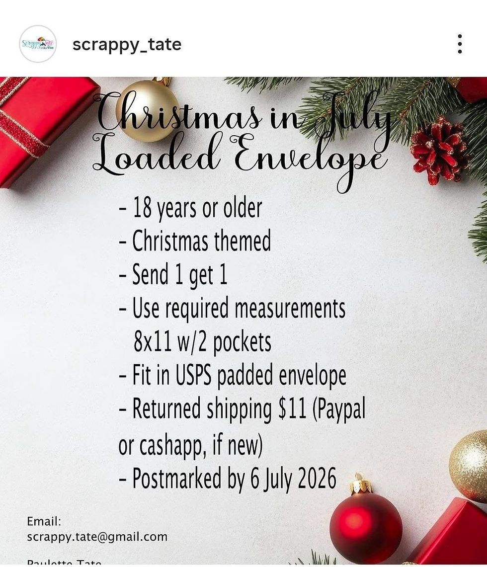 Christmas in July Loaded Envelope Swap 🎁🔥