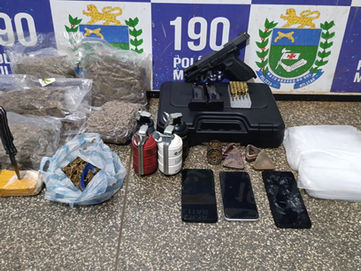Operação Saturação em Ponta Porã: PMMS apreende armas e drogas