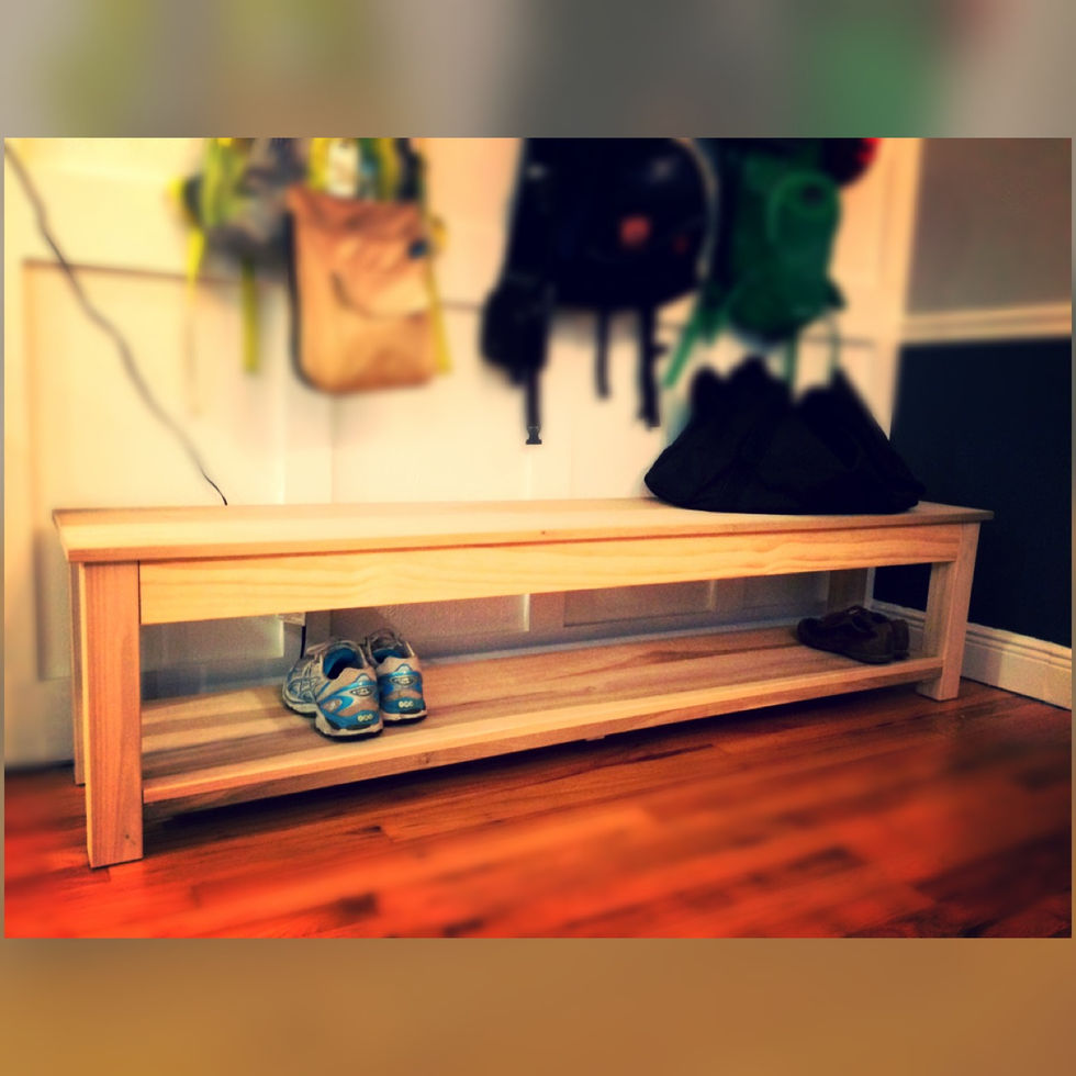 Bench for mudroom