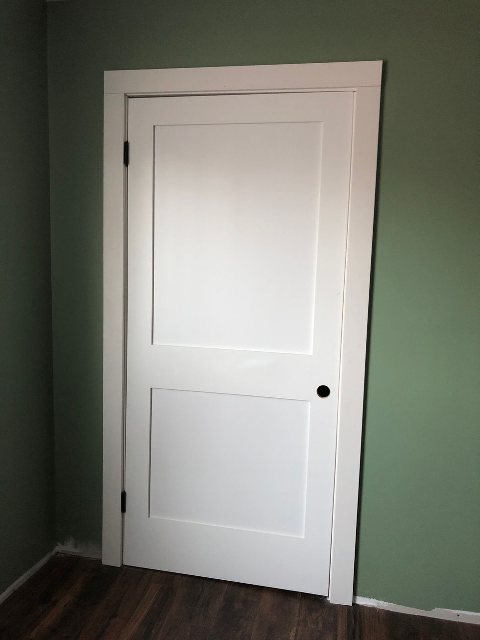Door and trim install.
