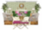 Hollywood Regency living room