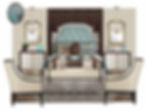 Bedroom Redesign in Aqua and Brown