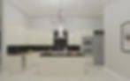 3-D ~ Black and White Kitchen