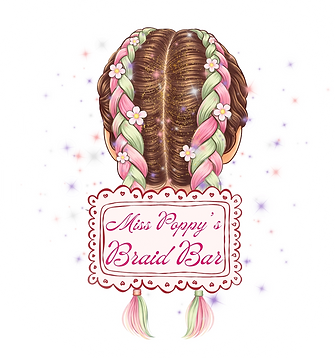 braid with curls, flowers and colourful hair extensions, perfect for festivals, parties and events by Miss Poppy’s Braid Bar