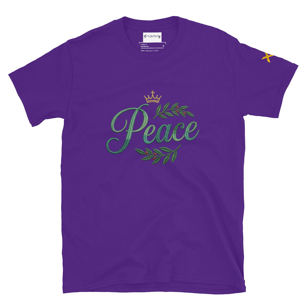 Thumbnail: Peace with Leaf Short-Sleeve T-Shirt