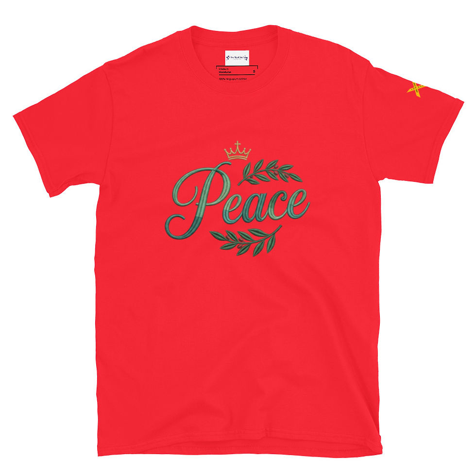 Thumbnail: Peace with Leaf Short-Sleeve T-Shirt