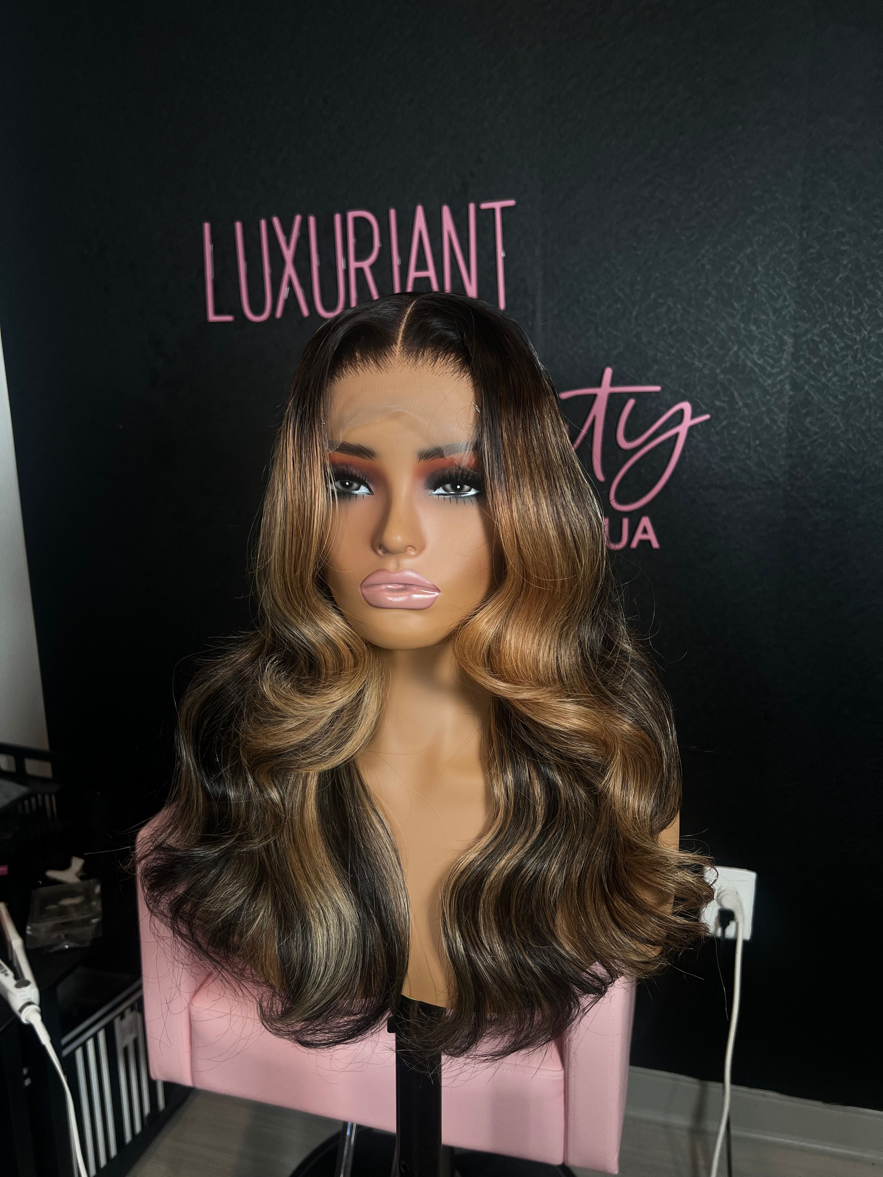BRIANA 3.5 UNIT CUSTOM COLORED BLONDE HIGHLIGHTS- READY TO BE SHIPPED