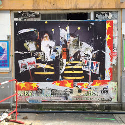 Collage murale - rue