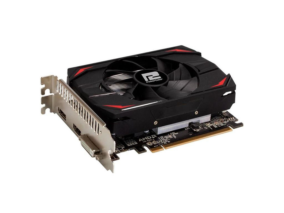 Miniatura: PLACA DE VIDEO POWER COLOR RADEON RX 550 4GB DDR5  - AXRX 550 4GBD5-DNHV5