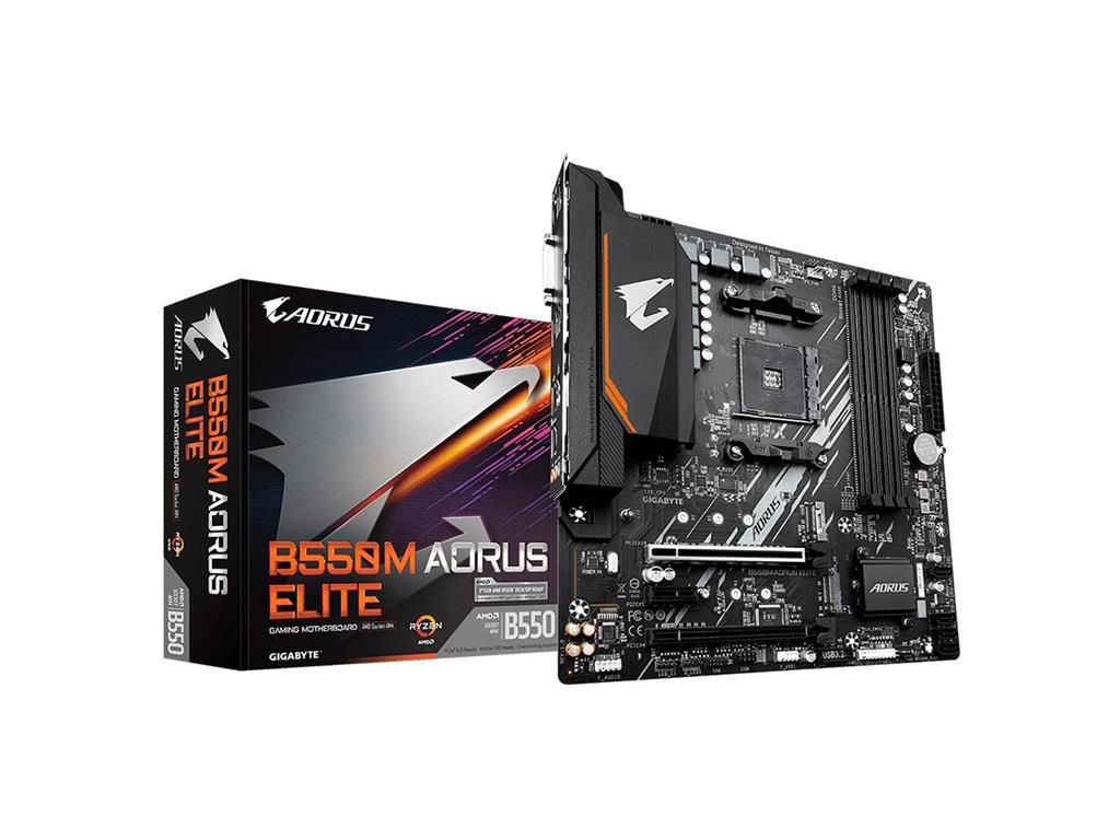 PLACA MAE GIGABYTE AMD (AM4) DDR4 MICRO ATX HDMI DVI - B550M AORUS ELITE AM4