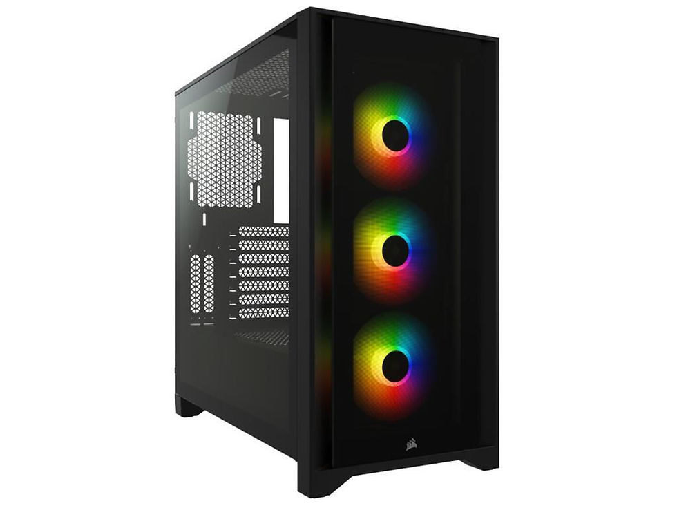 GABINETE CORSAIR ICUE 4000X LATERAL EM VIDRO TEMPERADO ATX RGB - CC-9011204-WW