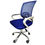 Miniatura: Cadeira de escritorio pctop home office fit cinza com azul - 1001