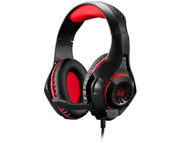 Miniatura: Headset gamer warrior rama p3+usb stereo adaptador p2 led vermelho - ph219