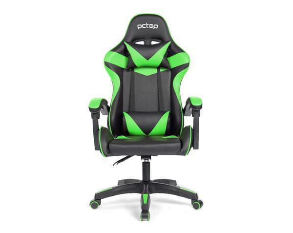 Cadeira gamer pctop strike verde - 1005