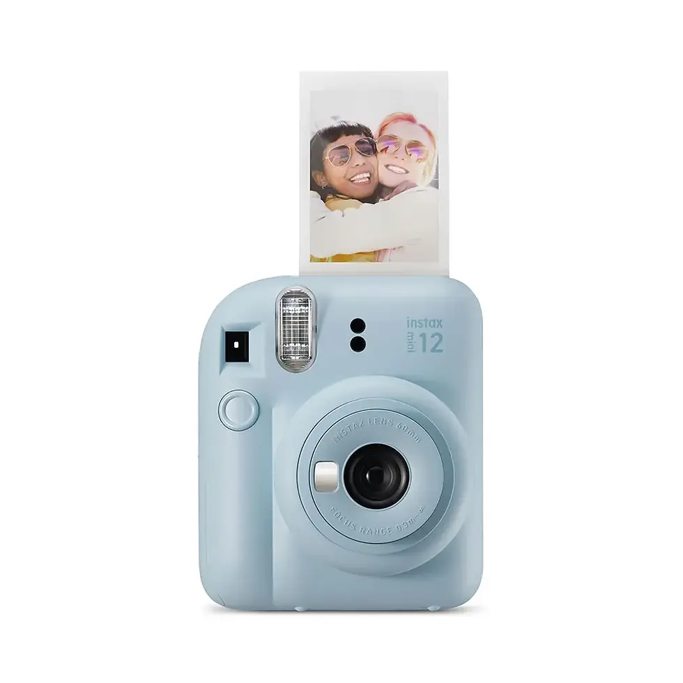Miniatura: Kit Câmera Instax Mini 12 com pack 10 fotos Mermaid Tail e Bolsa Azul