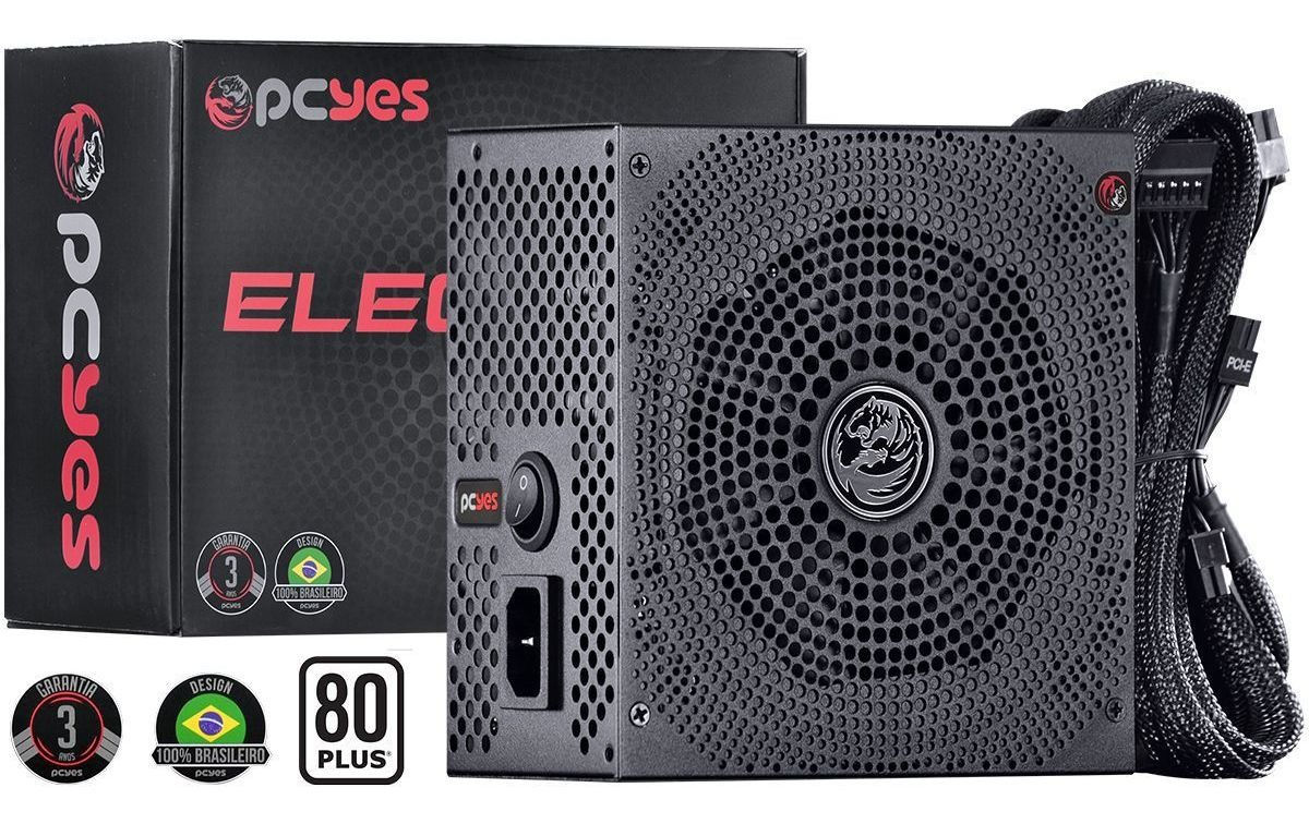 Fonte Atx 400w Real Electro V2 Series 80 Plus White