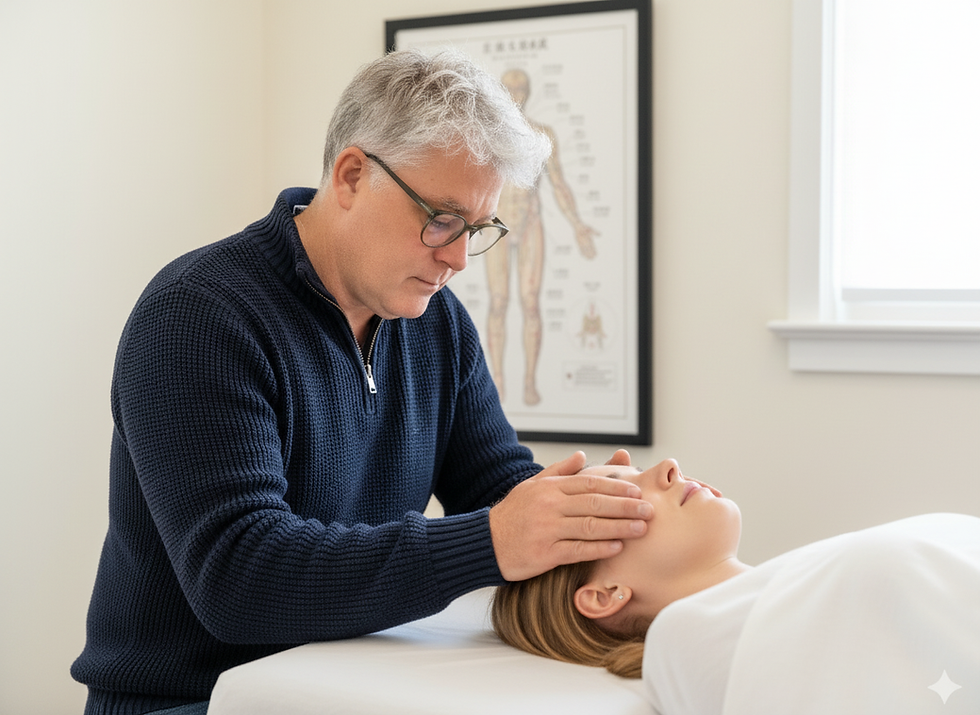 Michael Pankow holistic therapy room at Balance Harmony Flow