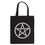 Thumbnail: Black gothic pentagram tote