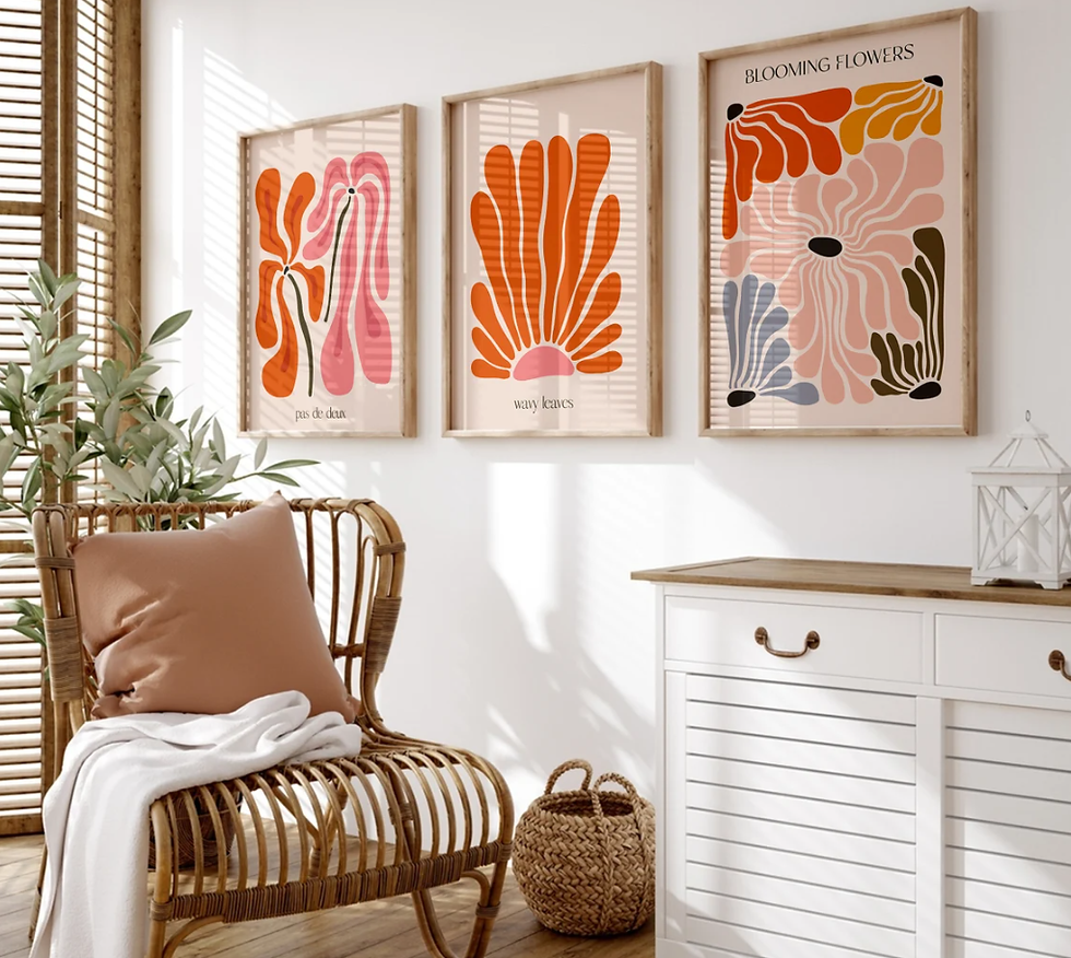 Blooming Flowers - Art Wall Poster