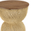 Thumbnail: Natural Rattan Side Table Malik with teak wood top - no background
