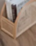 close look on Rattan Book Stand
