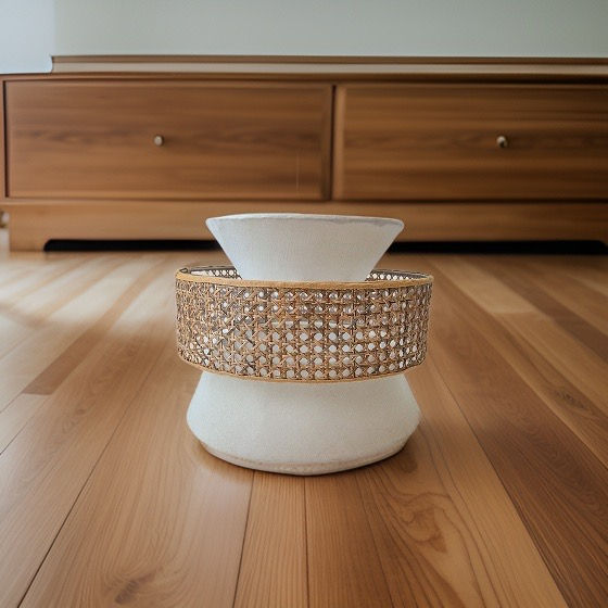 Thumbnail: Rattan Lamp Shade Leo - Beige
