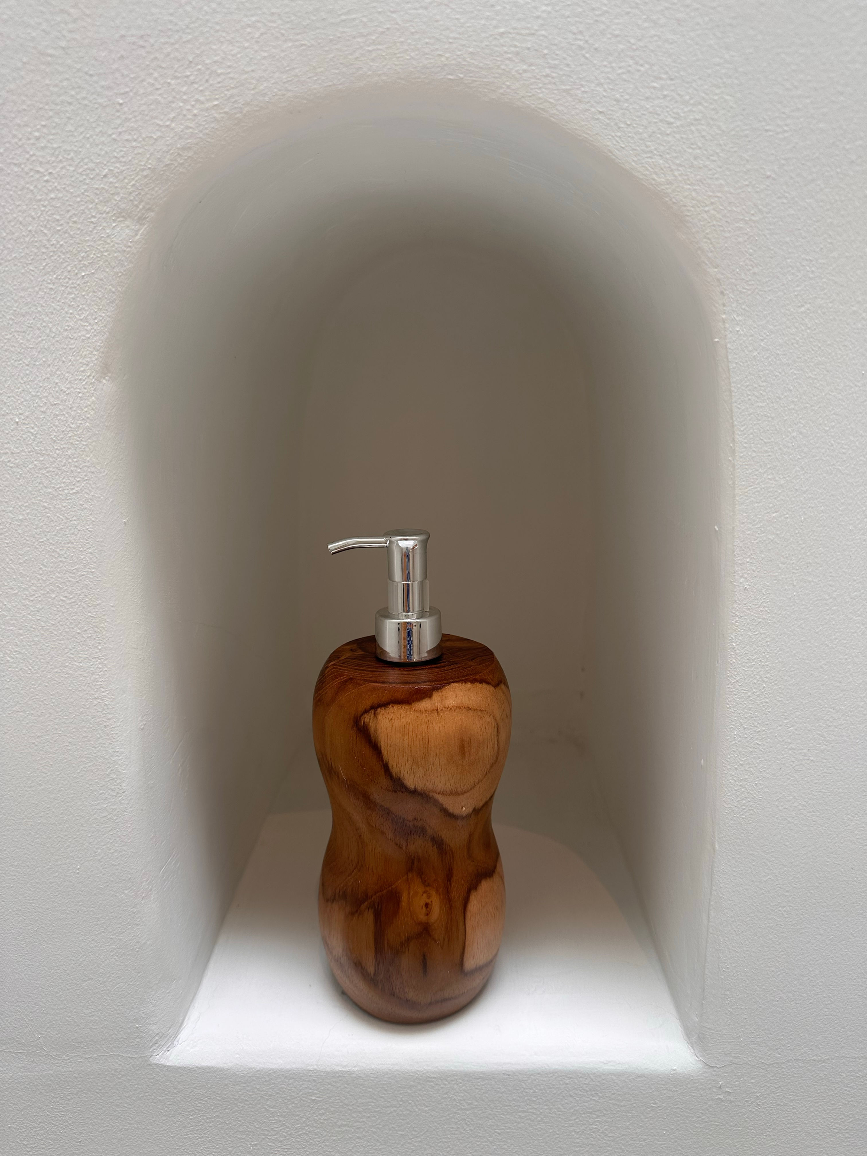 Wooden Soap Dispenser - Hourglass shape