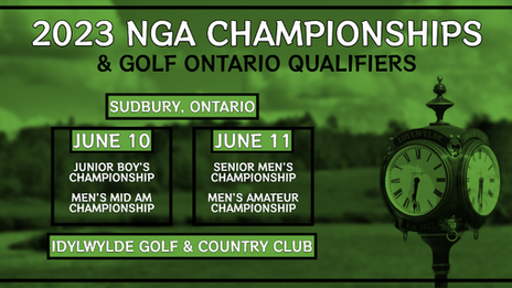 NGA Championships & Golf Ontario Qualifiers - Media & Information