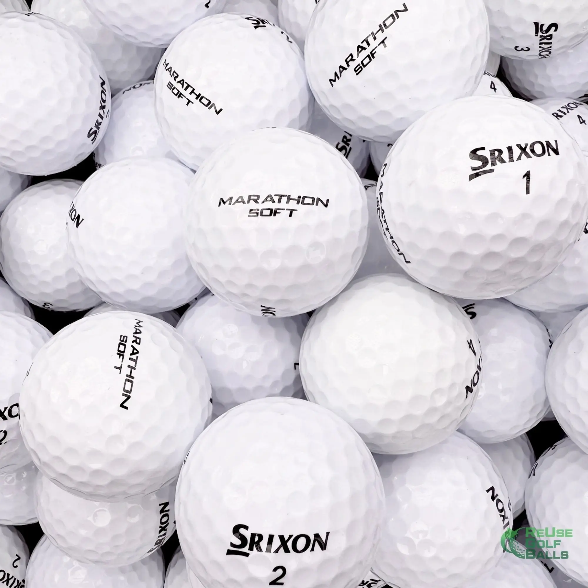 Used Srixon Marathon Soft golf balls – durable feel for long rounds and distance