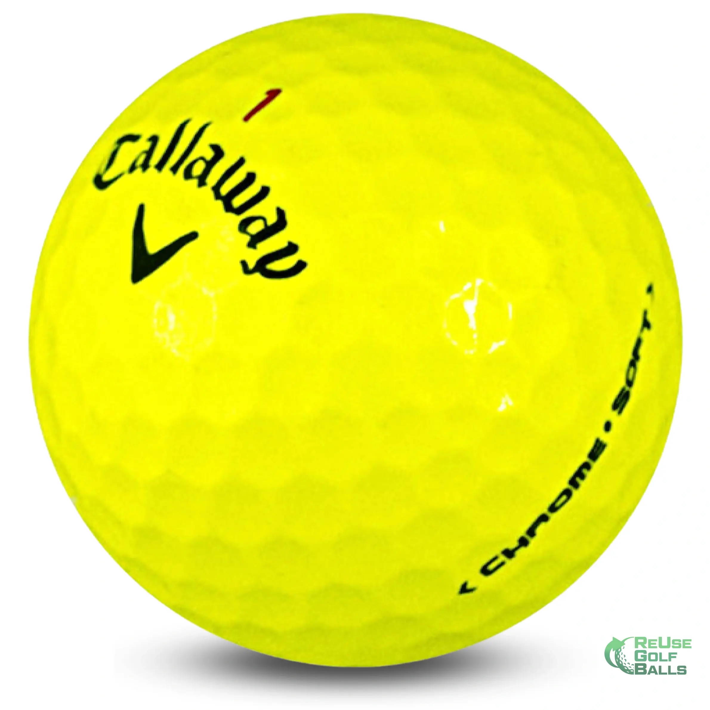 Used yellow Callaway Chrome Soft and Chrome Soft X golf balls