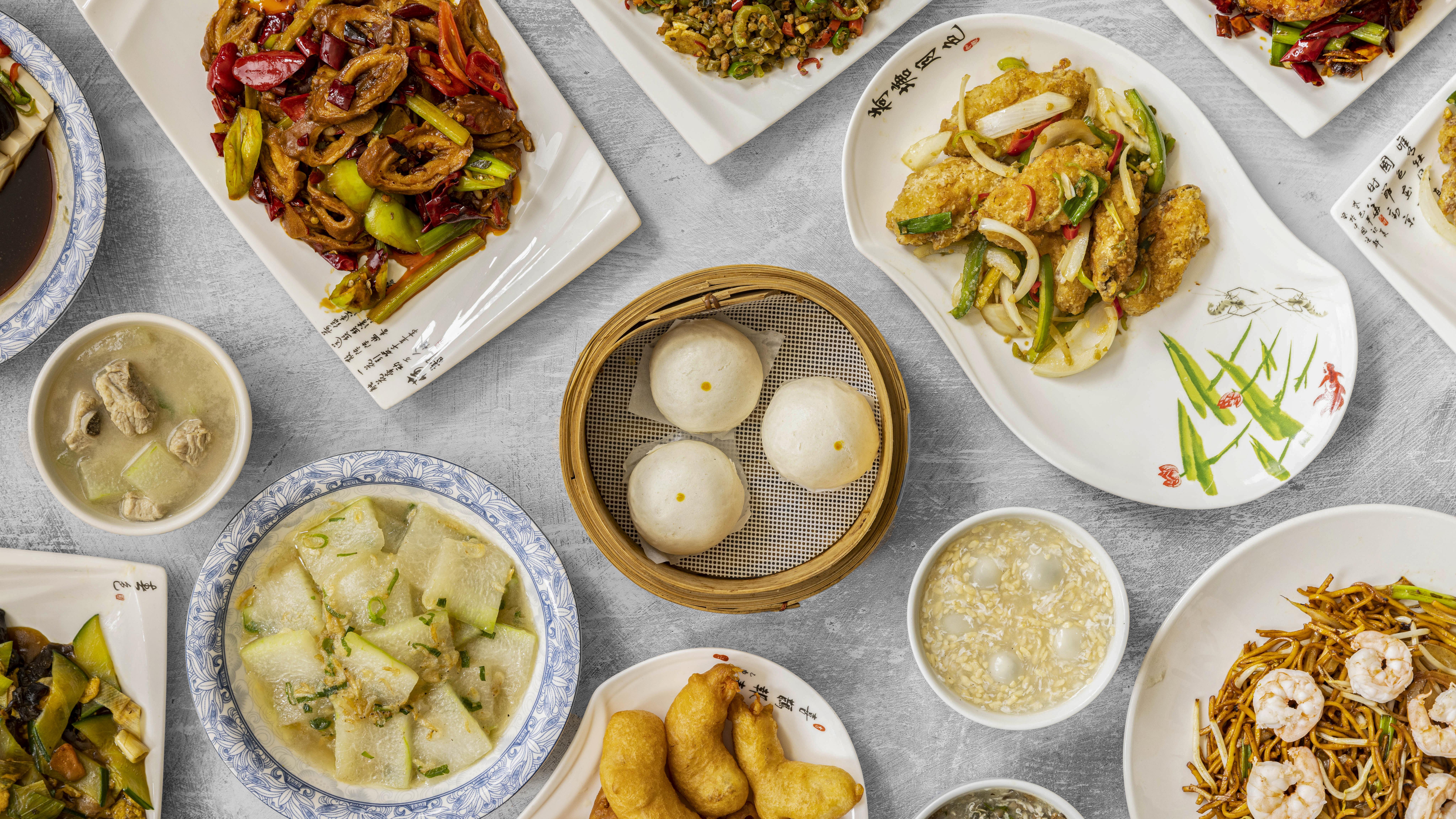 Arranged Food and Objects