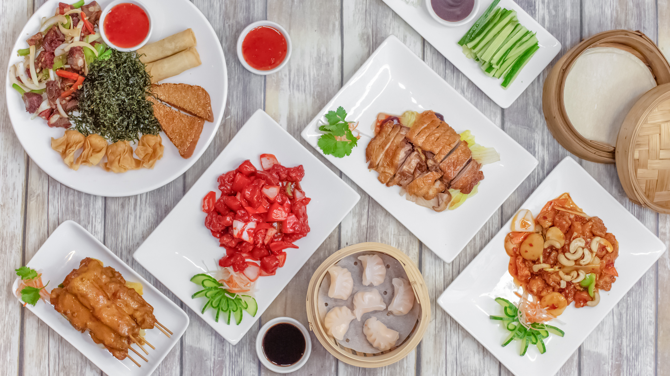 Arranged Food and Objects