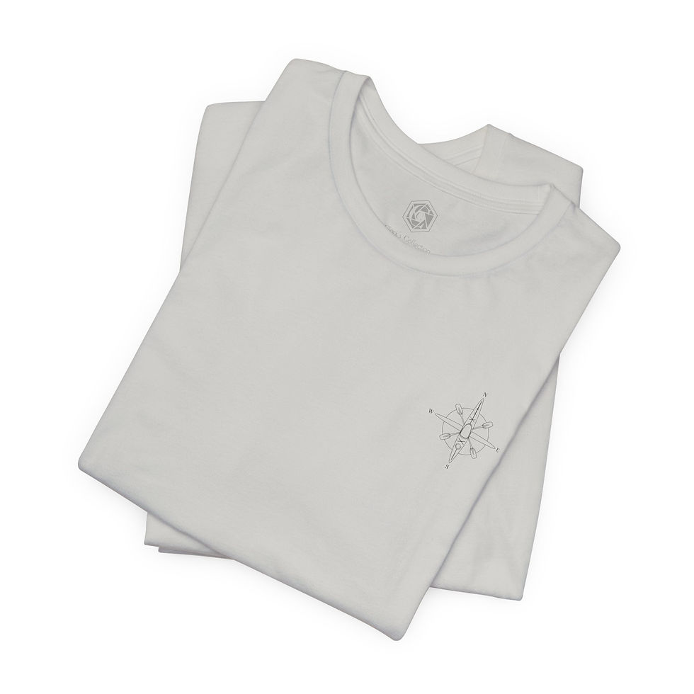 Thumbnail: Minimal Compass T‑Shirt (Unisex) — Subtle North Star Chest Graphic 