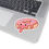 Thumbnail: Blushing, Strawberry-Icing Donut Graphic Kiss-Cut Sticker — Vinyl Decal