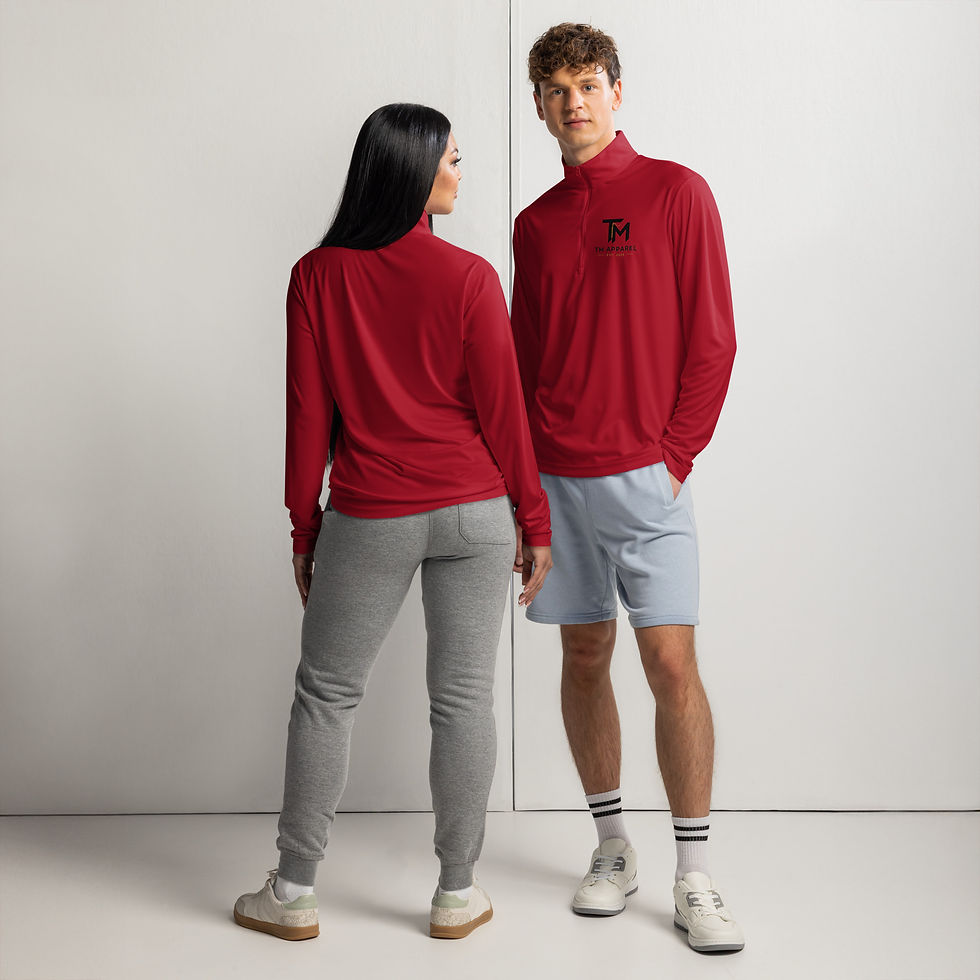 Thumbnail: TM Apparel Lightweight quarter-zip pullover