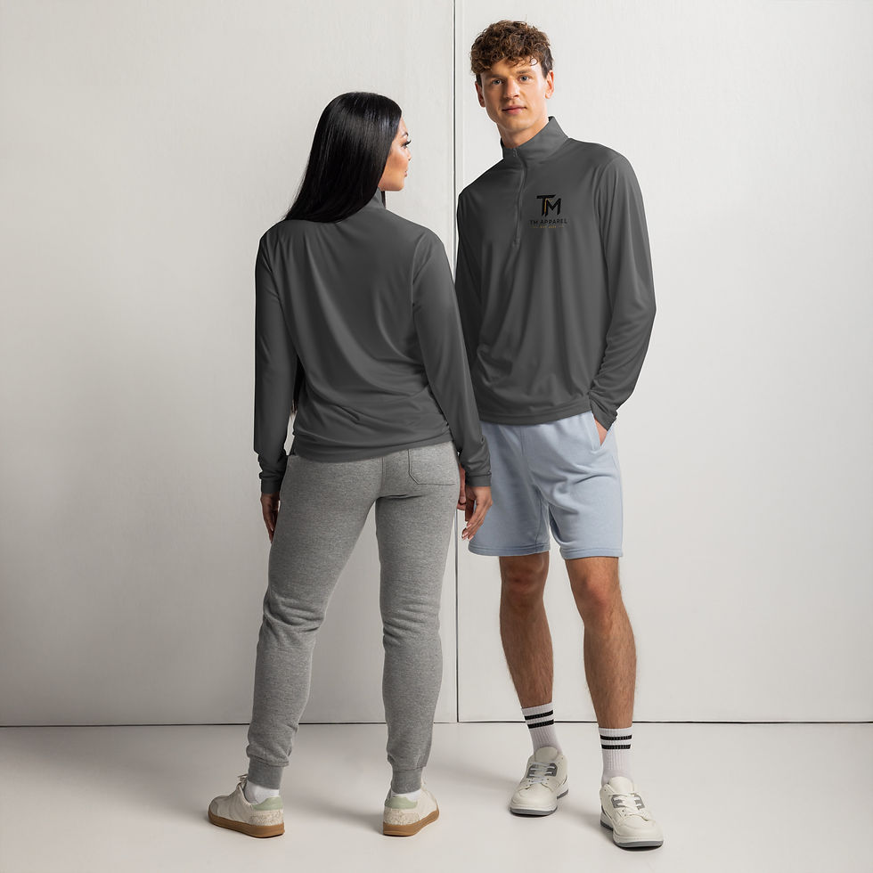 Thumbnail: TM Apparel Lightweight quarter-zip pullover