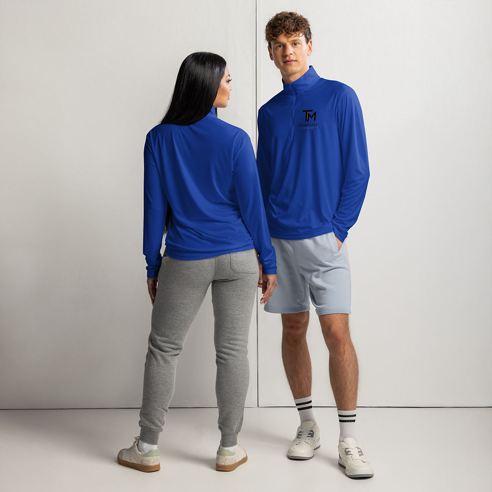 Thumbnail: TM Apparel Lightweight quarter-zip pullover