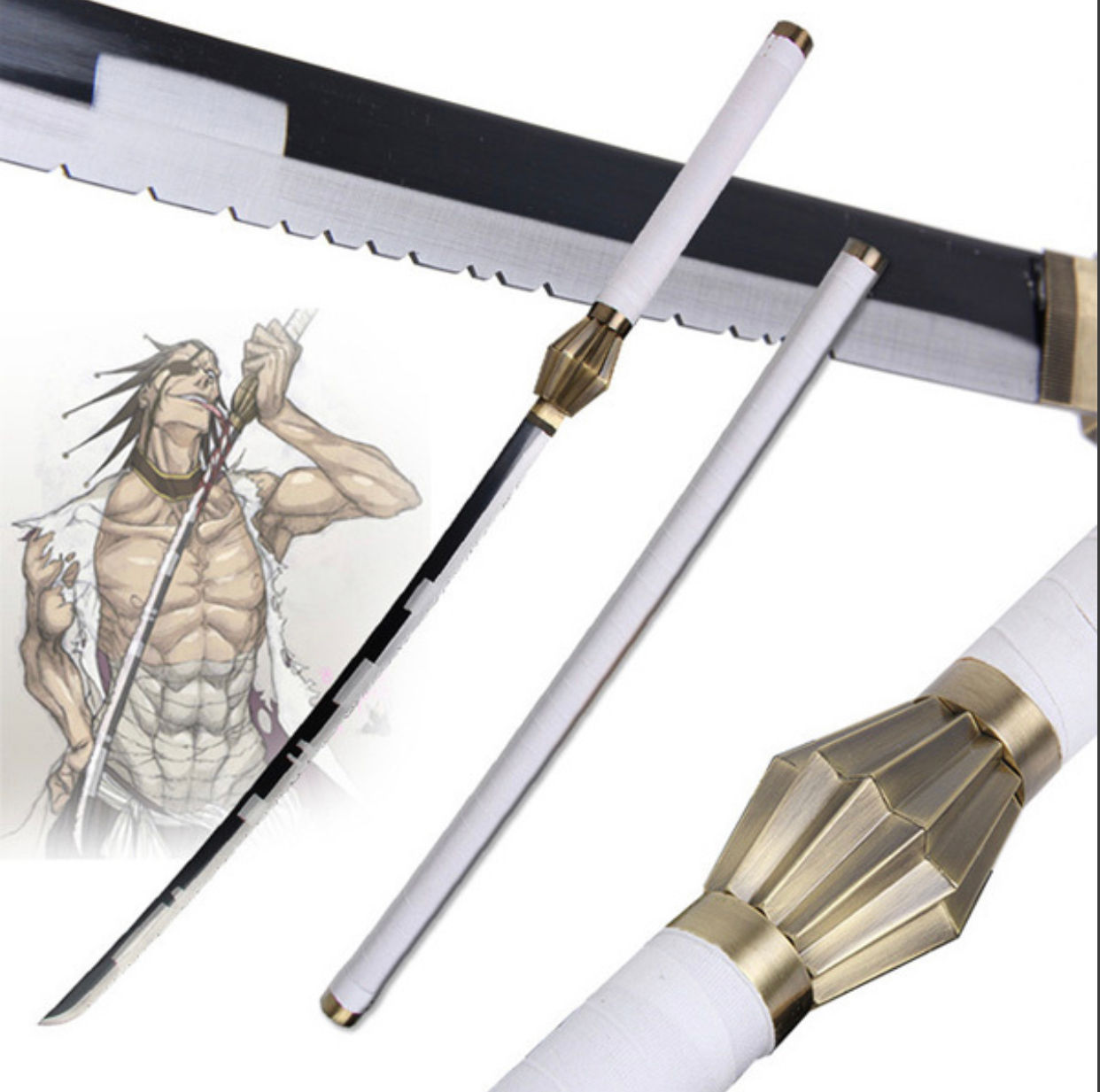 BLEACH - KATANA OF KENPACHI - NOZARASHI - METAL