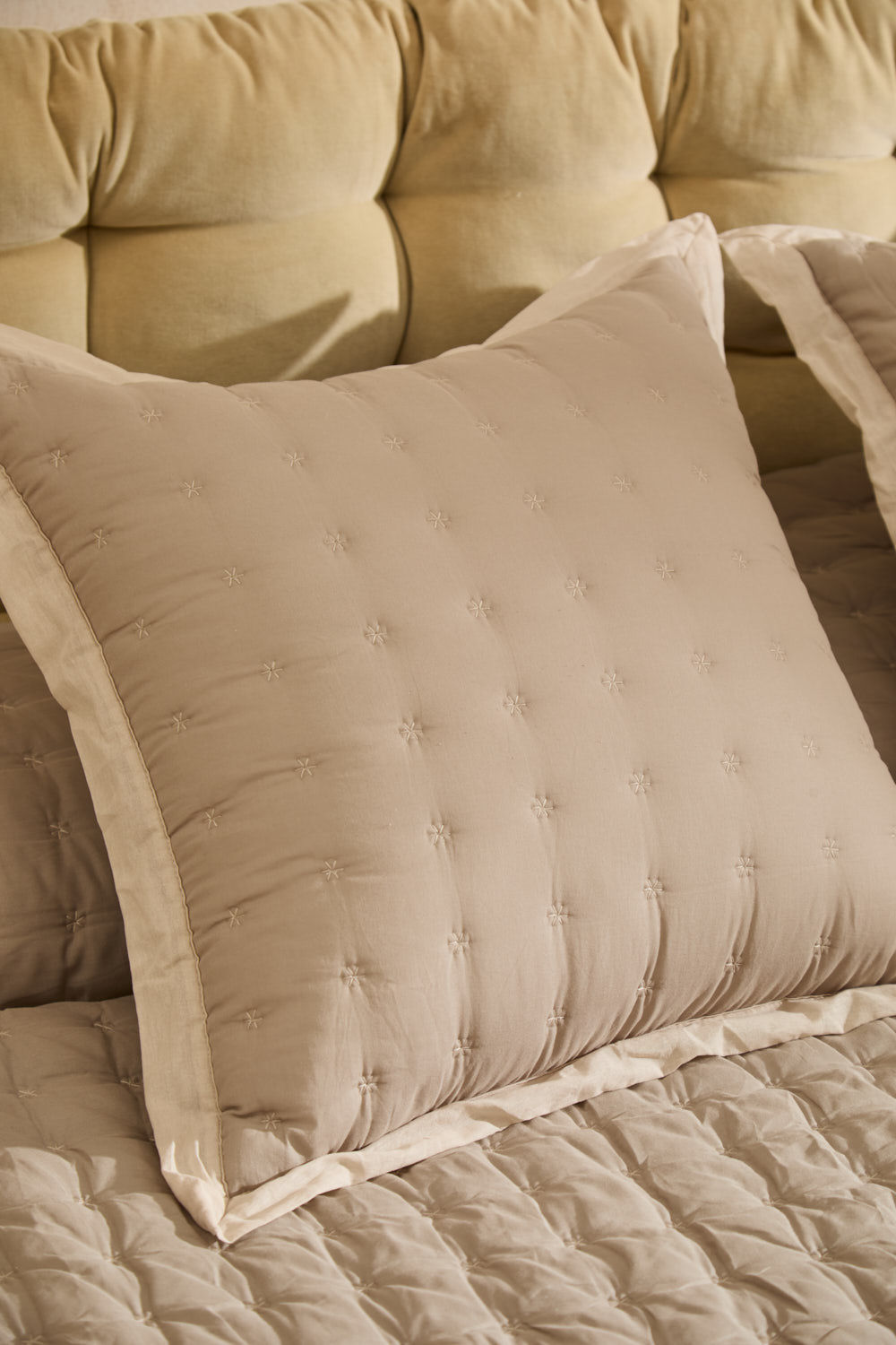 Funda de cojin Nimes beige