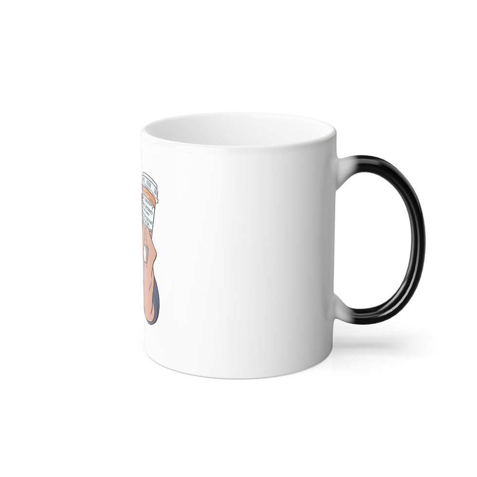 Thumbnail: Mug - Color Morphing 11oz - Dr Happy Show Logo Design