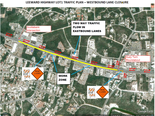 REHABILITATION WORKS ON LEEWARD HIGHWAY (SCOTIABANK INTERSECTION TO SUZY TURN ROUNDABOUT) TO COMMENCE NOVEMBER 11