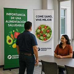 Stands, displays y paneles de exposición