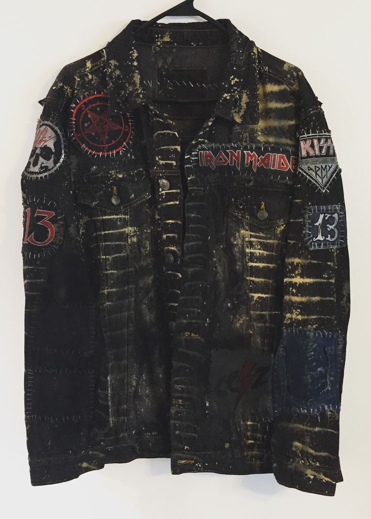 Thumbnail: Black Denim Skull jacket
