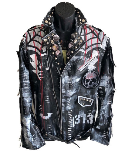 Horror biker jacket | ChadCherryClothing