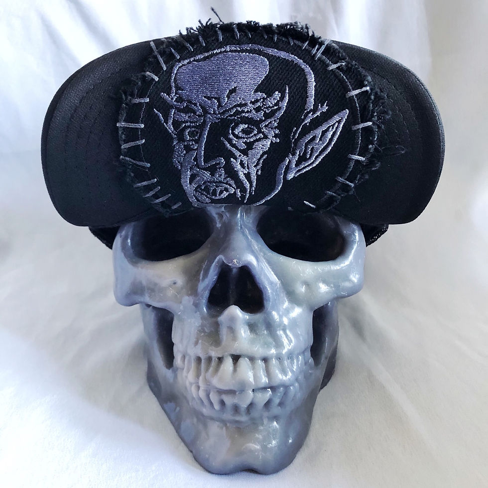 Thumbnail: Nosferatu embroidery flip hats 