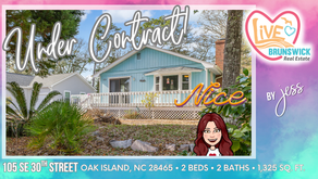 Under Contract • Sweet Mae Salty 🐚 at 105 SE 30th Street, Oak Island, NC 28465