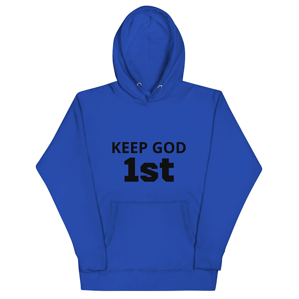 Thumbnail: Keep God 1st Unisex Hoodie