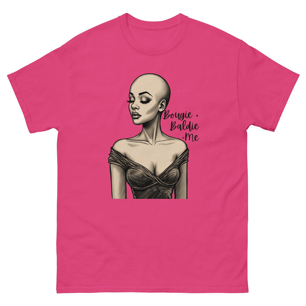 Miniatura: Bougie Baldie = Me Unisex classic tee