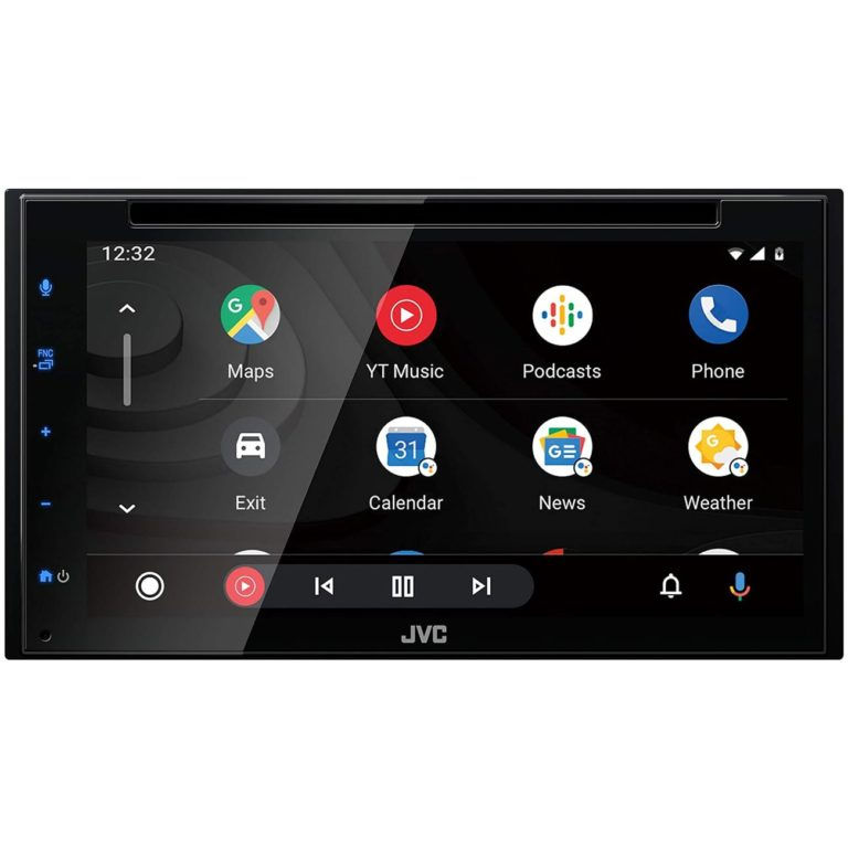 Thumbnail: JVC Double DIN Fixed Face 6.8″ DVD Receiver with Bluetooth, Apple CarPlay & Andr