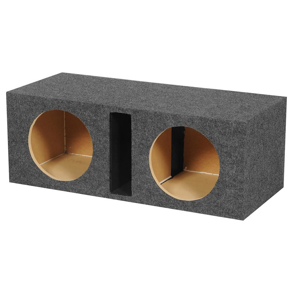Thumbnail: QPower Dual 10″ Slot-Ported Empty Woofer Enclosure